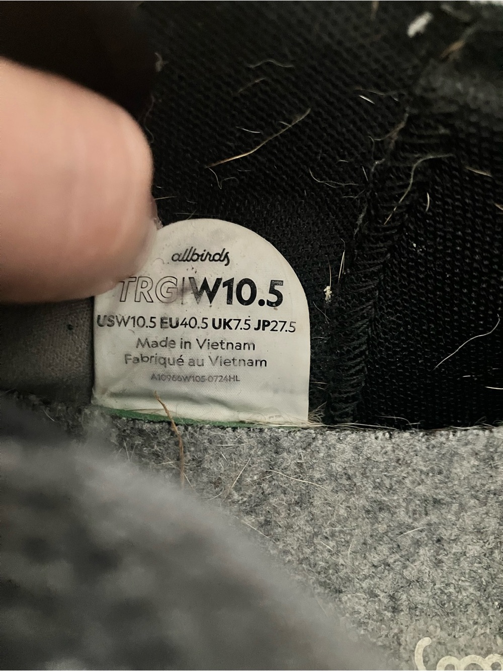 Allbirds Grey Wool Runners - Picture 2 of 3